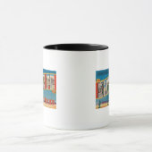 Mug Père Noël Fe, Nouveau-Mexique - Grandes Lettres Sc (Centre)