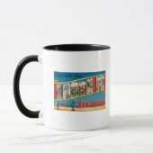 Mug Père Noël Fe, Nouveau-Mexique - Grandes Lettres Sc (Gauche)