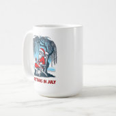 Mug Père Noël Festive Profitant Des Cheers D'Été (Devant gauche)