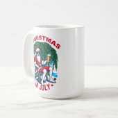 Mug Père Noël festive se détendre avec une pause froid (Devant gauche)