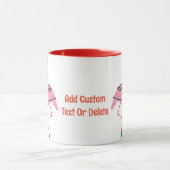 Mug Père Noël Flamant rose Floatie Funny Noël Juillet  (Centre)