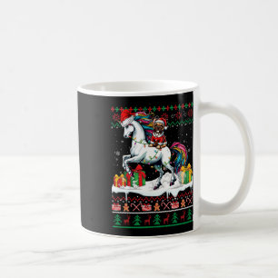 Mug Père Noël French Bulldog équitation Unicorn Christ