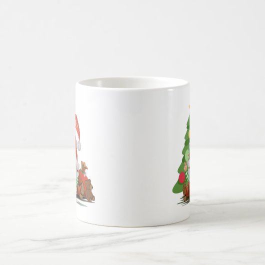 Mug père Noël Gnome - Drôle Noël Gnome Design T-shirt (Centre)