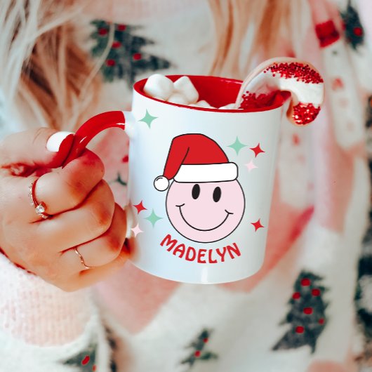 Mug Père Noël Happy Face Personnalisé
