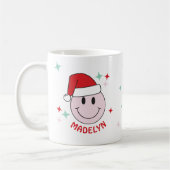 Mug Père Noël Happy Face Personnalisé Vibes Jolly (Gauche)