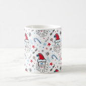Mug Père Noël illustration Fouets de stockage de Noël (Centre)