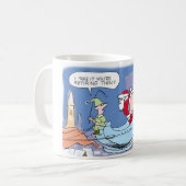 Mug Père Noël jette un bancal ! (Devant gauche)