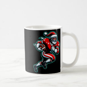 Mug Père Noël jouant au football américain Noël Femmes