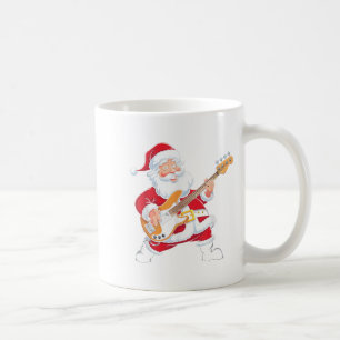 Mug Père Noël jouant une guitare B Noël Christmas 