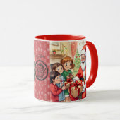Mug Père Noël, La joie de Noël (Devant droit)