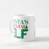 Mug Père Noël, le plus récent elfe (Devant gauche)