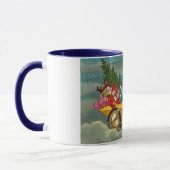 Mug Père Noël monte une moto - Noël (Gauche)