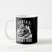 Mug Père Noël Motoneige Conduite Motoneige Noël (Gauche)