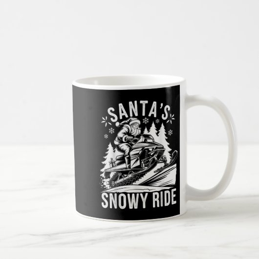 Mug Père Noël Motoneige Conduite Motoneige Noël (Droite)