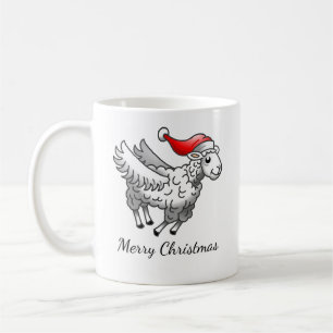 Mug Père Noël Mouton de Noël Volant