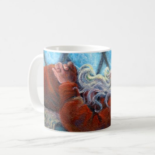 Mug Père Noël Napping (Devant gauche)