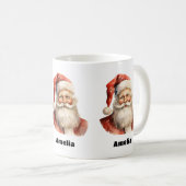 Mug Père Noël Noël rétro de Noël (Devant droit)