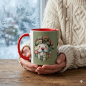 Mug Père Noël Patchwork Fantaisiste Noël Folk