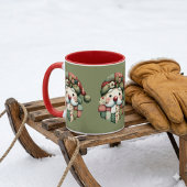Mug Père Noël Patchwork Fantaisiste Noël Folk
