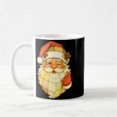 Mug Père Noël patchwork Noël drôle pour hommes (Gauche)