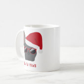 Mug Père Noël Paws Chien à tête blanche (Devant gauche)