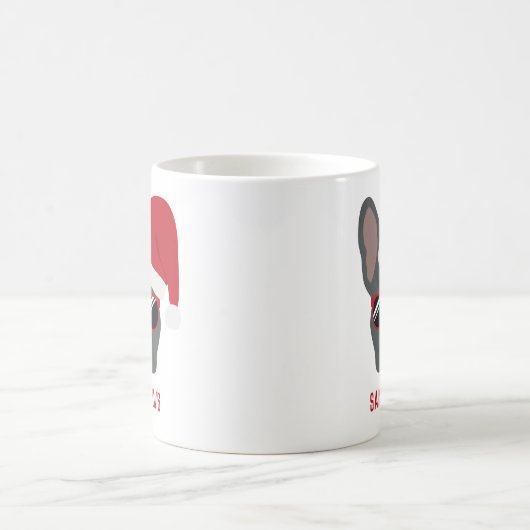 Mug Père Noël Paws Chien à tête blanche (Centre)