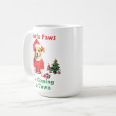 Mug Père Noël Paws vient à Town Festive Pet (Devant gauche)