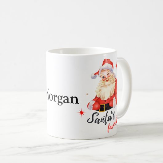 MUG PÈRE NOËL PERSONNALISÉ FAVORITE / CADEAU POUR TOUS (Devant droit)