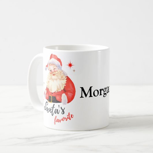 MUG PÈRE NOËL PERSONNALISÉ FAVORITE / CADEAU POUR TOUS (Devant gauche)