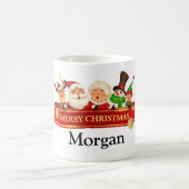 MUG PÈRE NOËL PERSONNALISÉ, SNOWMAN, ELF SOUHAITANT NO (Centre)