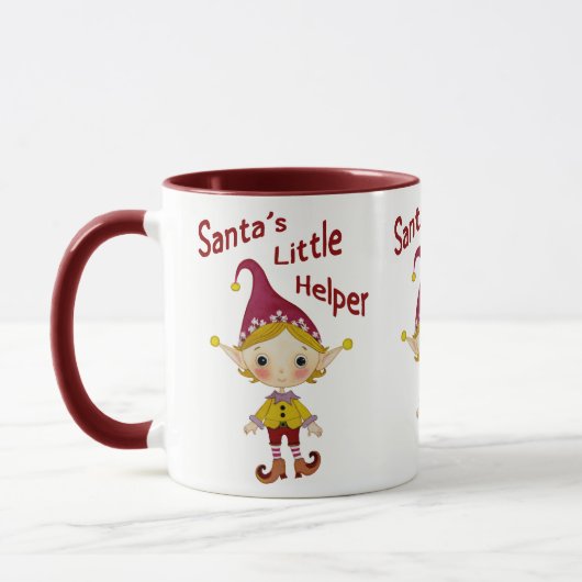 Mug Père Noël petit assistant (Gauche)