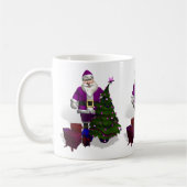 Mug Père Noël pourpre (Gauche)