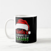 Mug Père Noël Professeur Favori Enseignant Fun Noël En (Gauche)