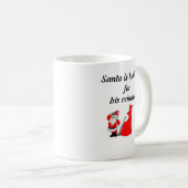 Mug Père Noël regarde (Devant droit)