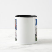 Mug Père Noël regarde une fille prier (Centre)