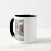 Mug Père Noël Regardez derrière l'écran (Devant gauche)