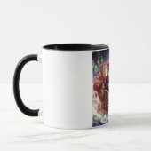 Mug Père Noël/Reindeer steampunk Noël/hiver (Gauche)