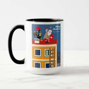 Mug Père Noël rencontre le Coq portugais