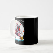 Mug Père Noël Riding Reindeer Sphynx Chat Noël Proprié (Devant gauche)