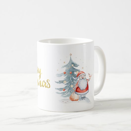 Mug Père Noël Sapin de Noël (Devant droit)