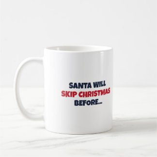 Mug Père Noël saute Noël avant que la belle-mère ne s'