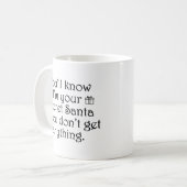Mug Père Noël secrète (Devant gauche)