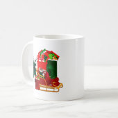 Mug Père Noël s'empare de sa sleigh (Devant gauche)