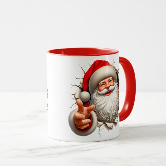 Mug Père Noël s'en sort (Devant droit)