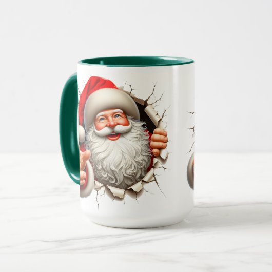 Mug Père Noël s'en sort (Devant gauche)