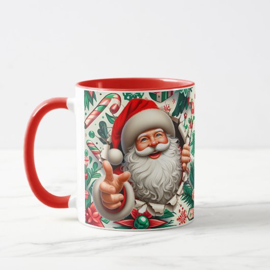 Mug Père Noël s'en sort (Gauche)