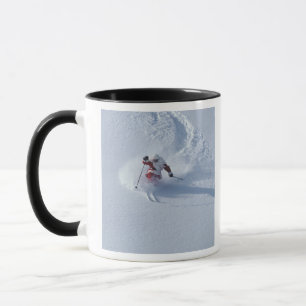 Mug Père Noël skiant à la station de ski Snowbird, Was