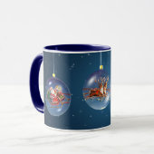 Mug PÈRE NOËL, SLEIGH et RENNE par SHARON SHARPE (Devant gauche)