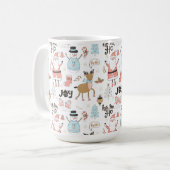 Mug Père Noël, Snowman, Reindeer Motif ID559 (Devant gauche)