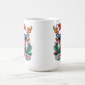 Mug Père Noël Squad Reindee Cool avec lunettes Noël (Centre)